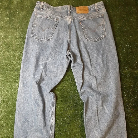Vintage Orange Tab Levi's Relaxed Straight Leg Jean's. Size Waist 38 Length 34 - Picture 2 of 2